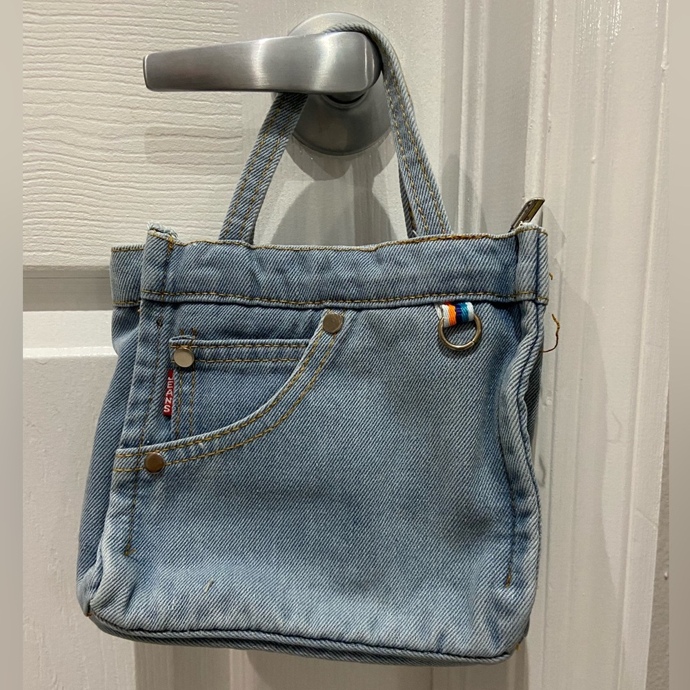 Faded Blue Denim Women's Crossbody Purse, Shoulder, small Tote Bag - NEW in Bag